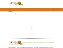 Tablet Screenshot of conscioushealth.net